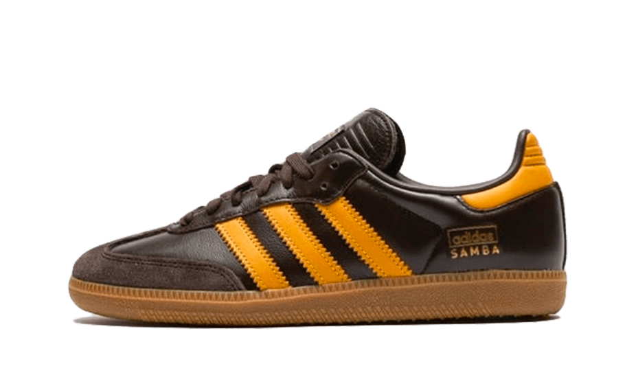 Adidas Samba OG Dark Brown Yellow