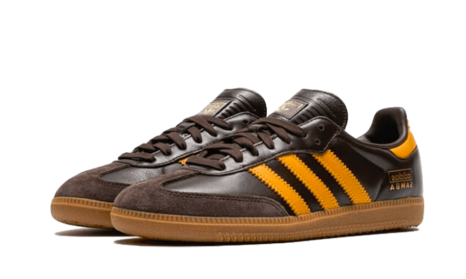 Adidas Samba OG Dark Brown Yellow