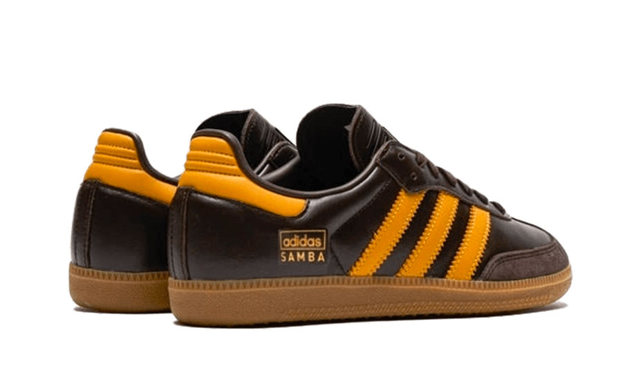 Adidas Samba OG Dark Brown Yellow