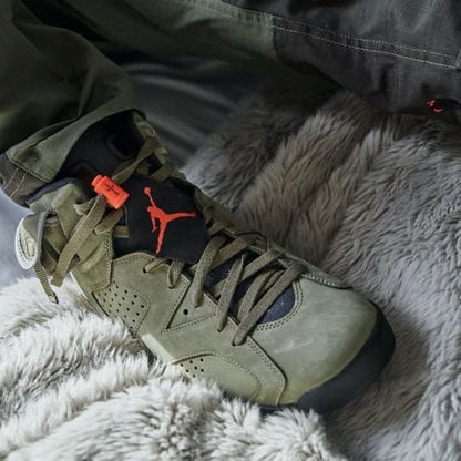 Air Jordan 6 Travis Scott Medium Olive