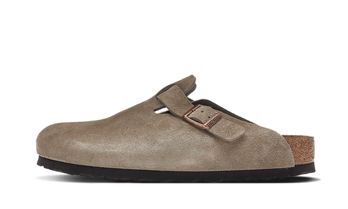 Birkenstock Boston Soft Footbed Suede Taupe