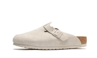 Birkenstock Boston Suede Antique White