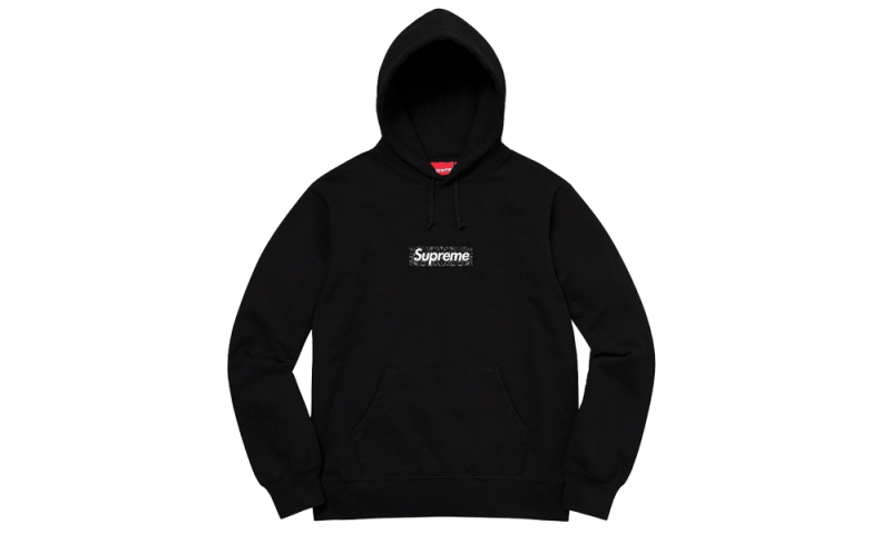 Supreme Bandana Box Logo Hooded Sweatshirt Black