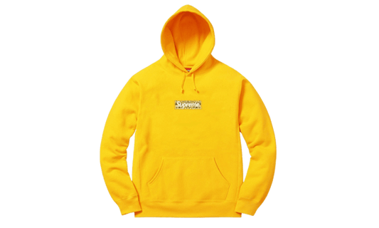 Supreme Bandana Box Logo Hooded Sweatshirt Yellow