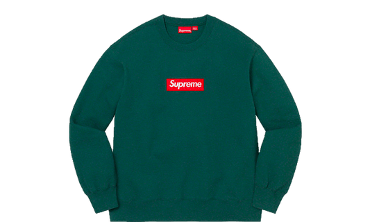 Supreme Box Logo Crewneck Dark Pine