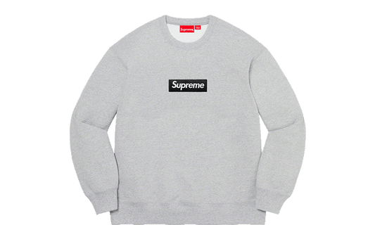 Supreme Box Logo Crewneck Heather Grey