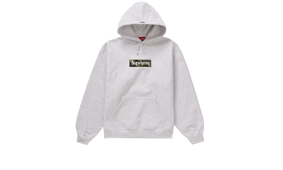 Supreme Box Logo Hooded Sweatshirt (FW23) Ash Grey