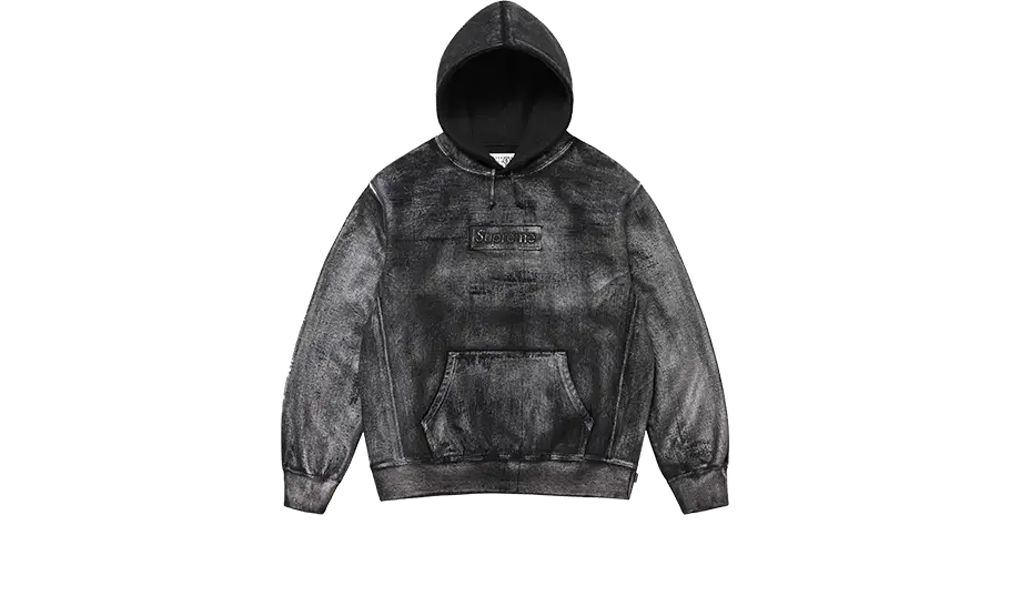 Supreme MM6 Maison Margiela Foil Box Logo Hooded Sweatshirt Black