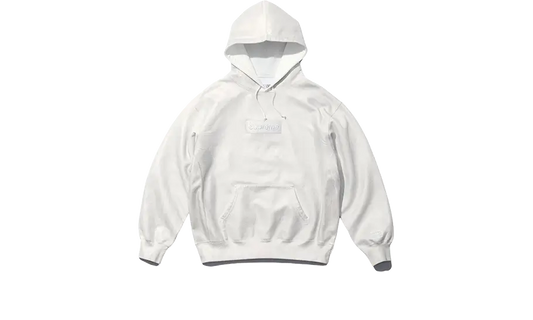 Supreme MM6 Maison Margiela Foil Box Logo Hooded Sweatshirt White