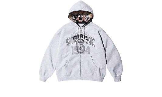 Supreme MM6 Maison Margiela Zip Up Hooded Sweatshirt Ash Grey