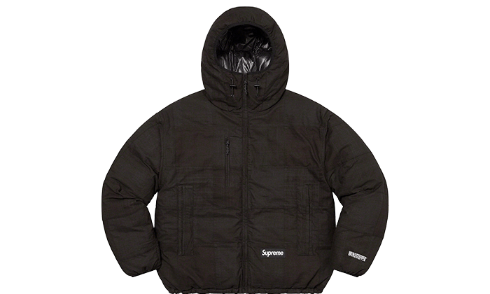 Supreme Madras Windstopper® Puffer Jacket Black