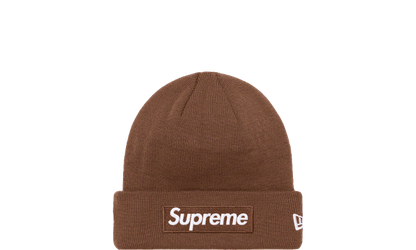 Supreme New Era Box Logo Beanie Brown