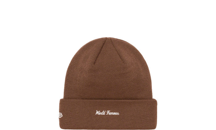 Supreme New Era Box Logo Beanie Brown