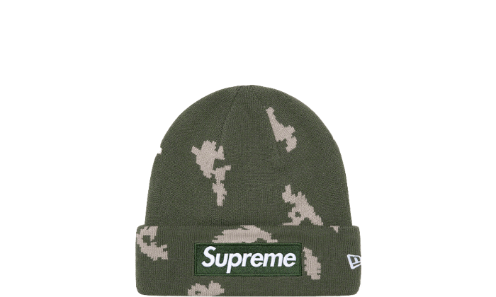 Supreme New Era Box Logo Beanie Camo