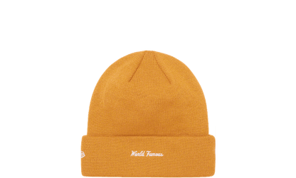 Supreme New Era Box Logo Beanie Mustard