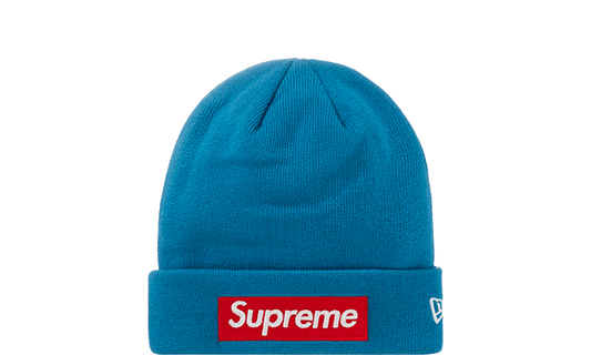 Supreme New Era Box Logo Beanie (FW22) Blue