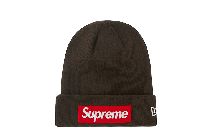 Supreme New Era Box Logo Beanie (FW22) Brown