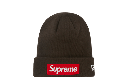 Supreme New Era Box Logo Beanie (FW22) Brown