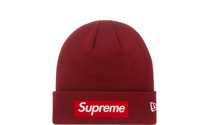 Supreme New Era Box Logo Beanie (FW22) Cardinal