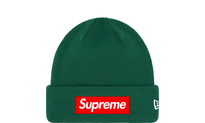 Supreme New Era Box Logo Beanie (FW22) Dark Pine