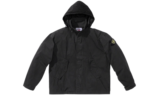 Supreme Stone Island Cotton Cordura Shell Jacket Black