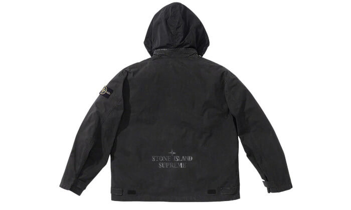 Supreme Stone Island Cotton Cordura Shell Jacket Black