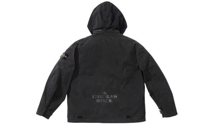 Supreme Stone Island Cotton Cordura Shell Jacket Black