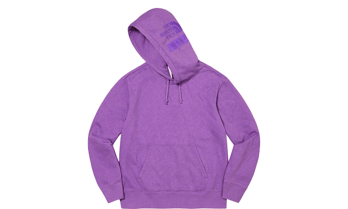 Supreme Supreme The North Face Pigment Printed Hooded Sweatshirt Purple