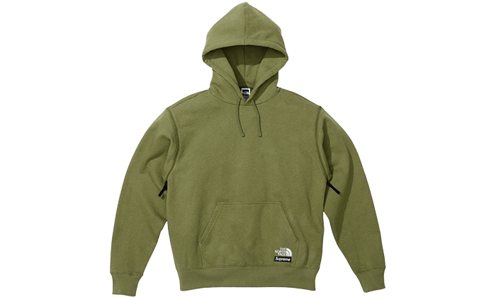 Supreme The North Face Convertible Hooded Sweatshirt Olive