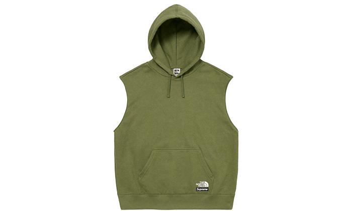 Supreme The North Face Convertible Hooded Sweatshirt Olive