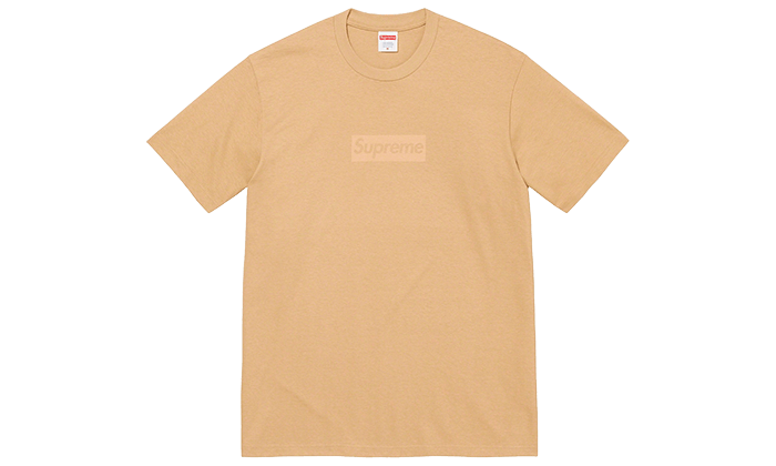 Supreme Tonal Box Logo Tee Khaki