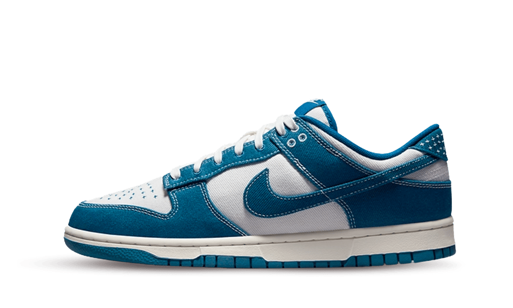 Trinity Sneakers Dunk Low Industrial Blue Sashiko