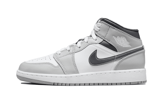 Air Jordan 1 Mid Light Smoke Grey Anthracite GS - Trinity Sneakers