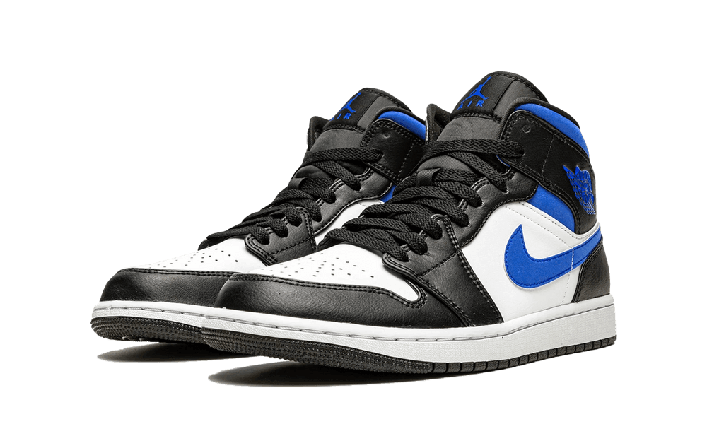 Air Jordan 1 Mid White Racer Blue - Trinity Sneakers