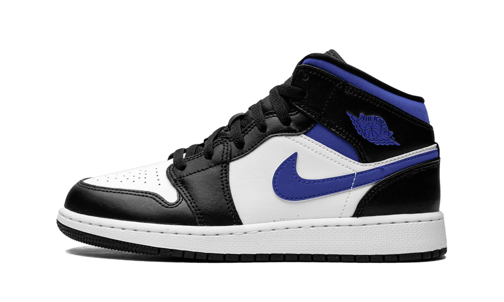 Air Jordan 1 Mid White Racer Blue (GS) - Trinity Sneakers