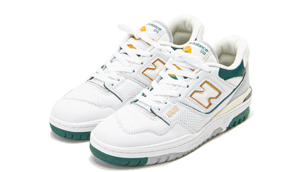 New Balance 550 White Nightwatch Green - Trinity Sneakers