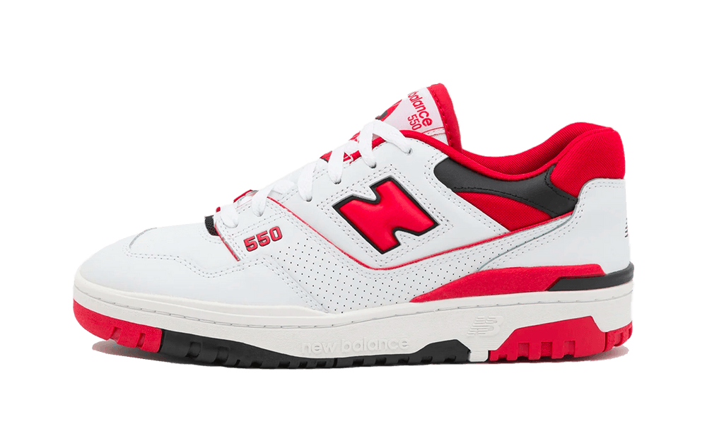 New Balance 550 White Red - Trinity Sneakers