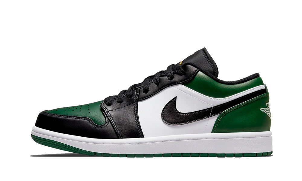 Air Jordan 1 Low Green Toe - Trinity Sneakers